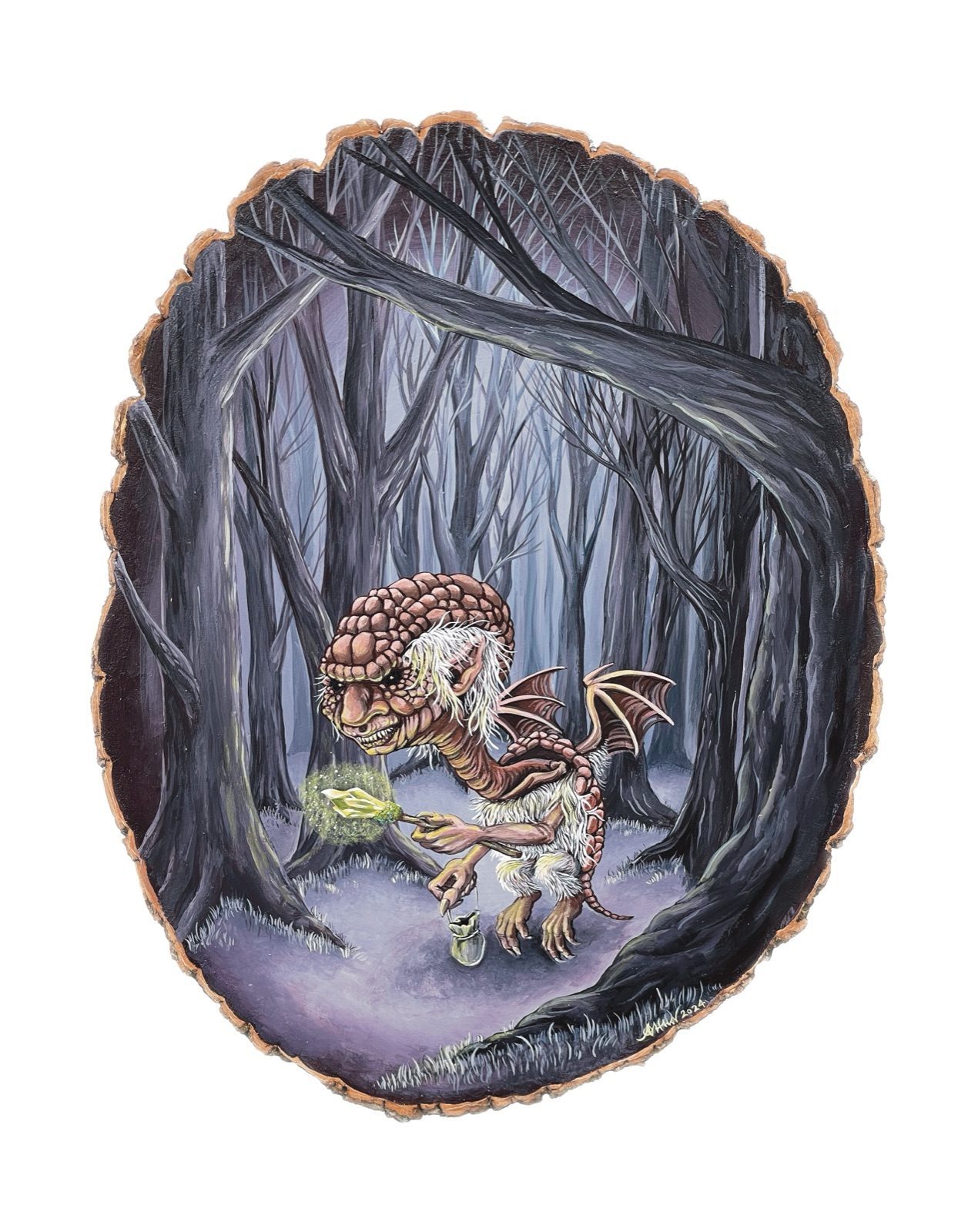 Pink Fairy Armadillo painting by Agnes Hamilton